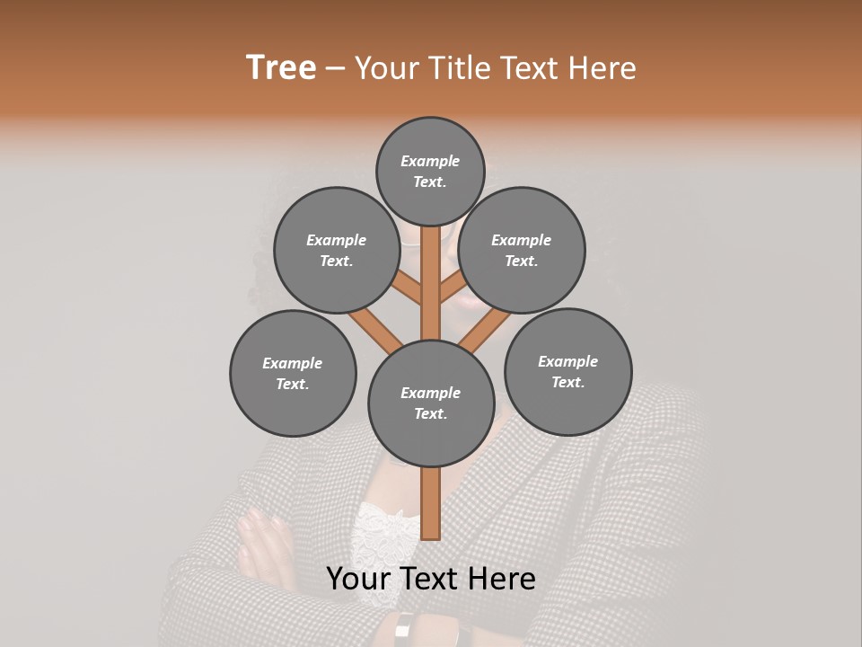 Black Facial Expression Mature  PowerPoint Template