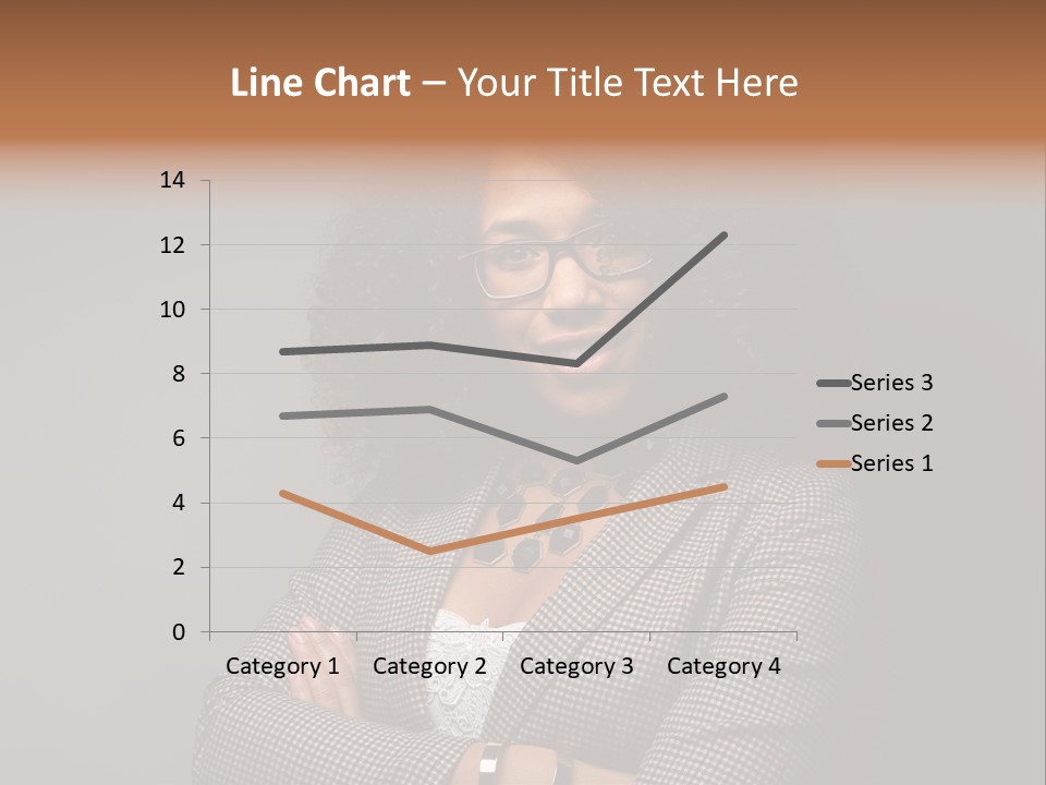 Black Facial Expression Mature  PowerPoint Template