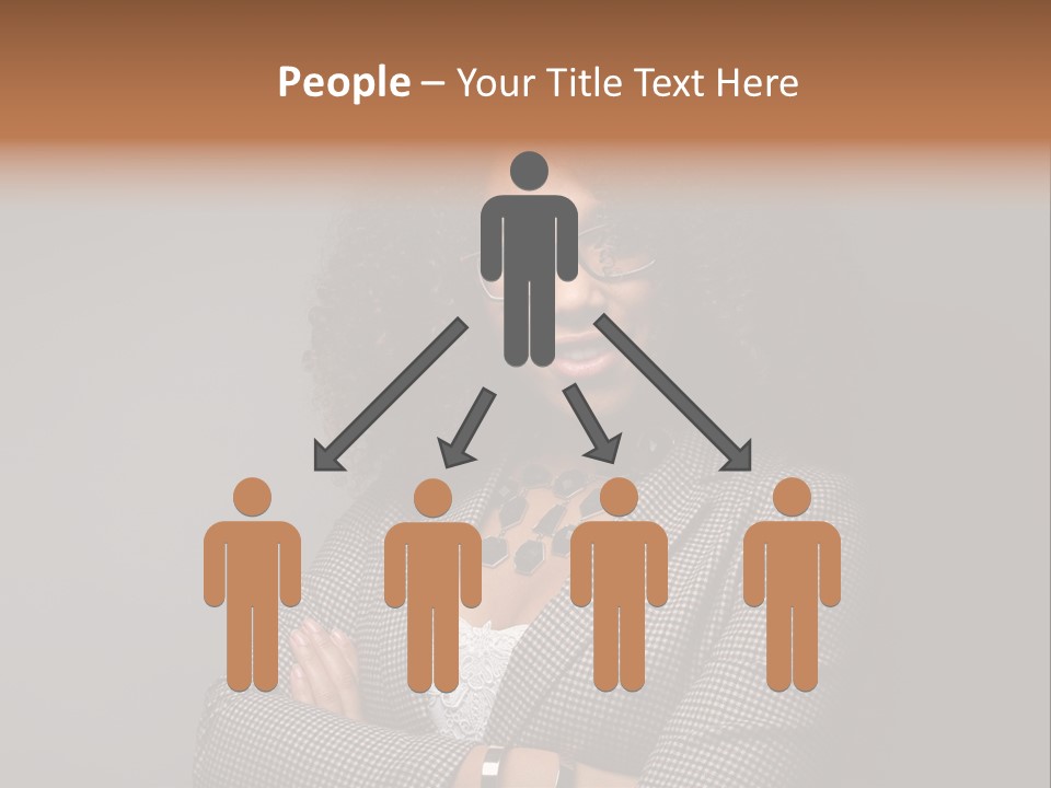 Black Facial Expression Mature  PowerPoint Template