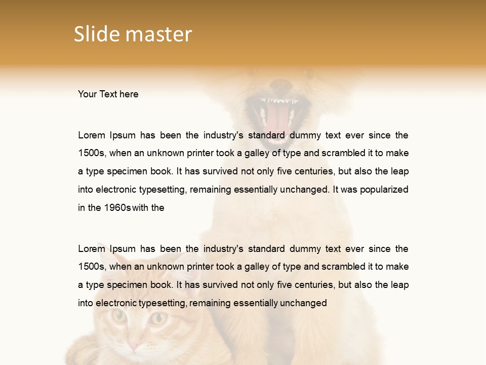 Lying Spitz Portrait PowerPoint Template