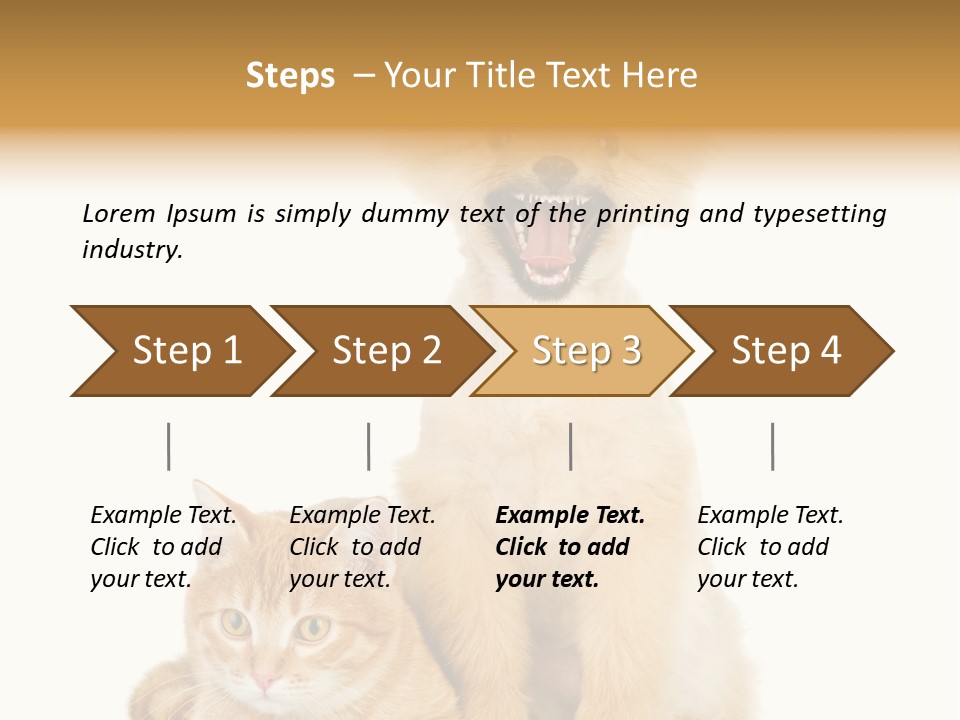 Lying Spitz Portrait PowerPoint Template