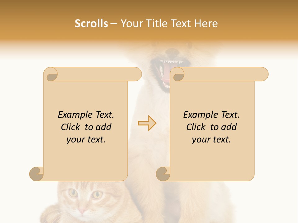 Lying Spitz Portrait PowerPoint Template