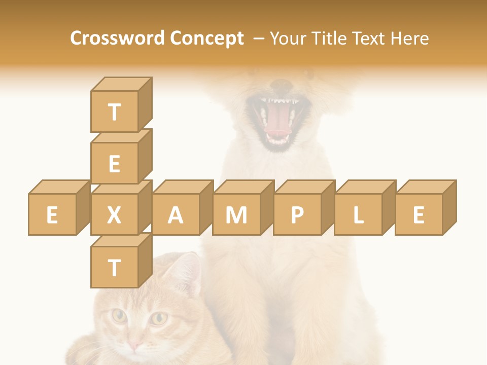 Lying Spitz Portrait PowerPoint Template