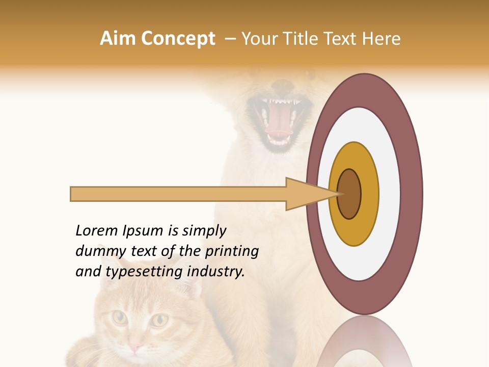 Lying Spitz Portrait PowerPoint Template