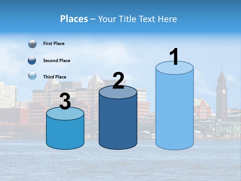View Blue City PowerPoint Template