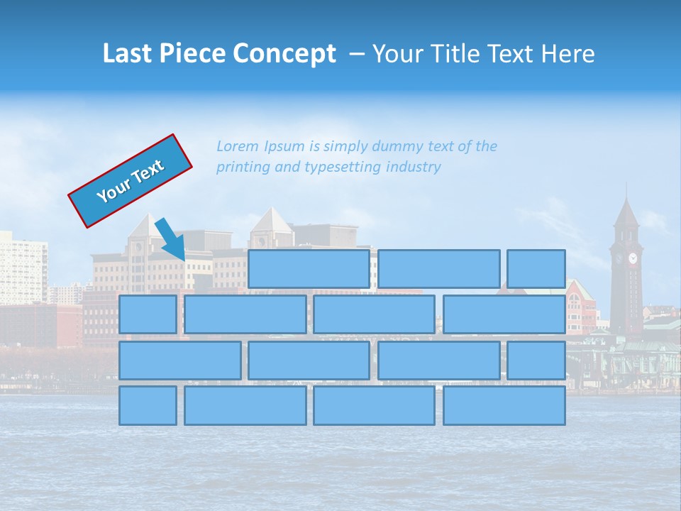 View Blue City PowerPoint Template