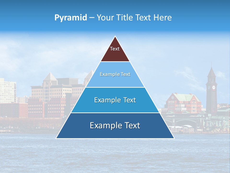 View Blue City PowerPoint Template