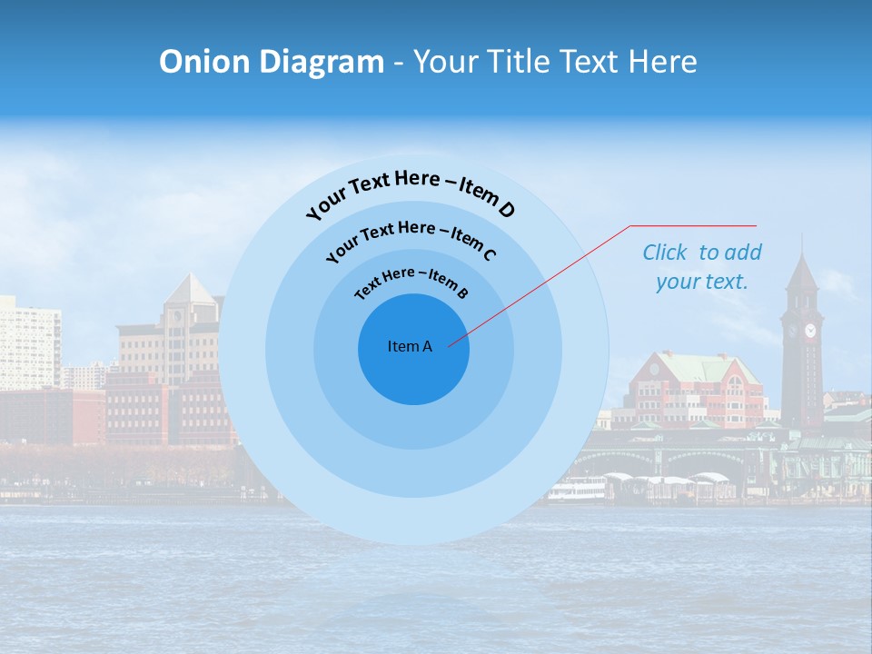 View Blue City PowerPoint Template