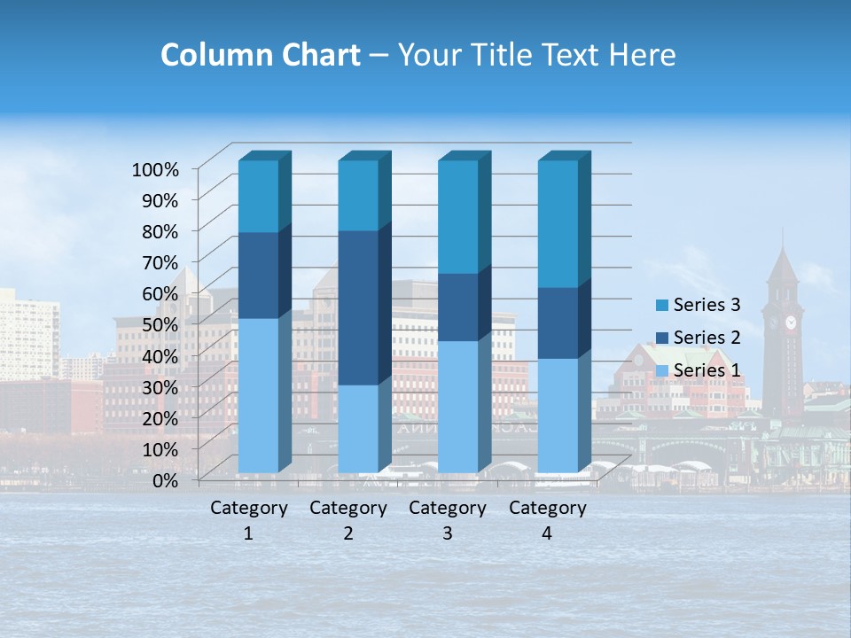 View Blue City PowerPoint Template