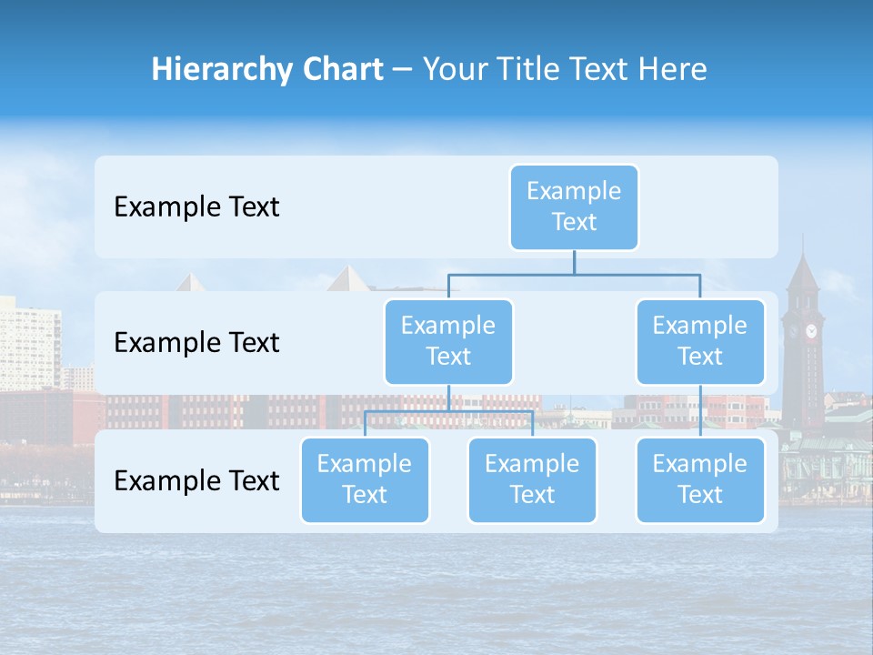 View Blue City PowerPoint Template