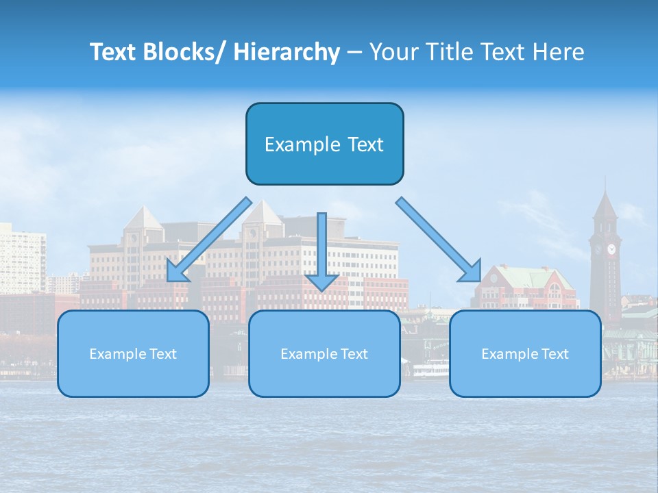 View Blue City PowerPoint Template