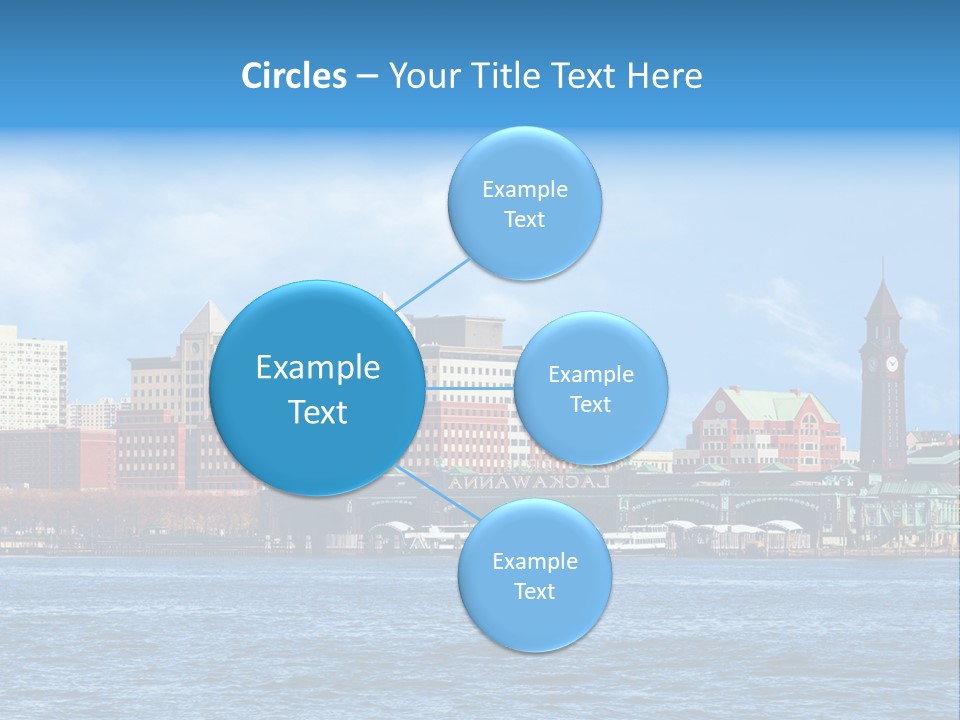 View Blue City PowerPoint Template