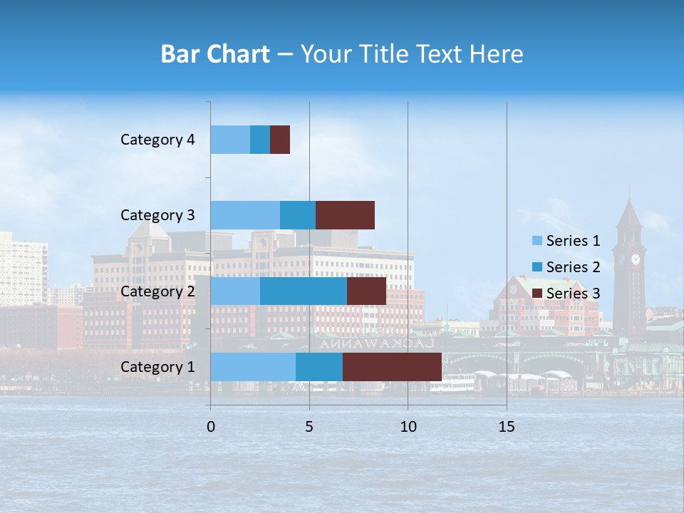 View Blue City PowerPoint Template