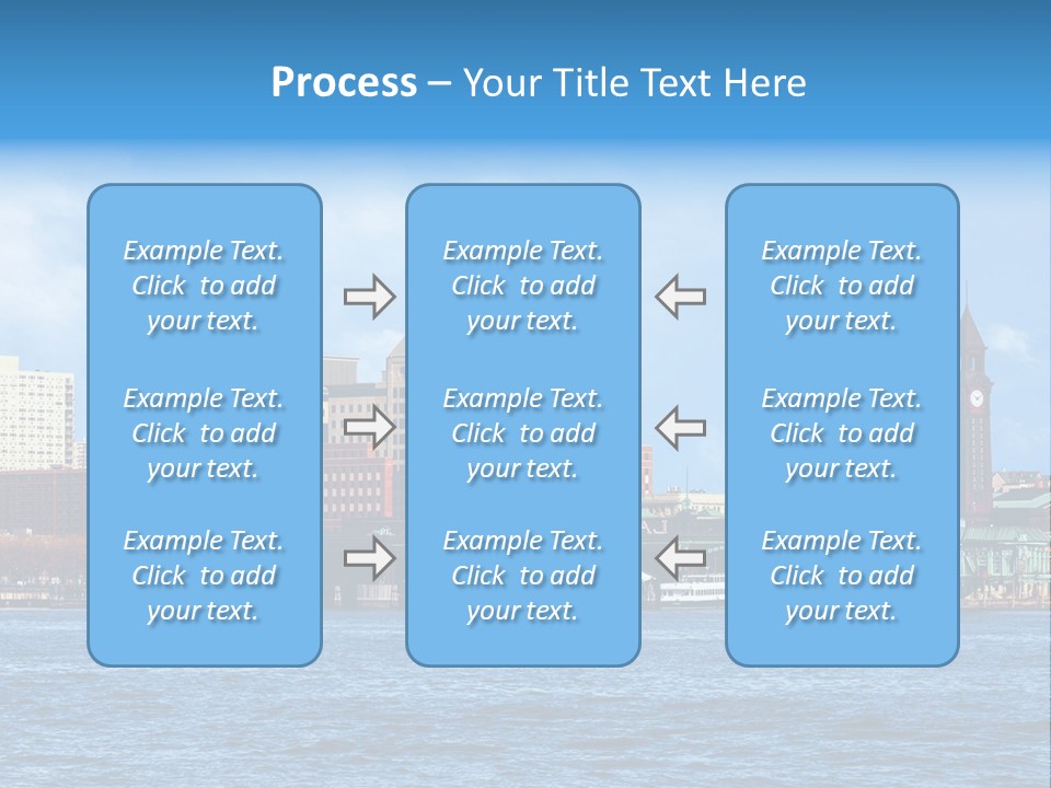 View Blue City PowerPoint Template