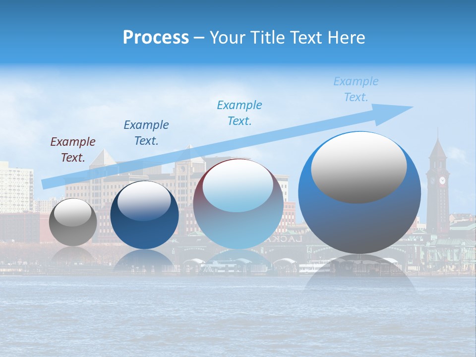 View Blue City PowerPoint Template