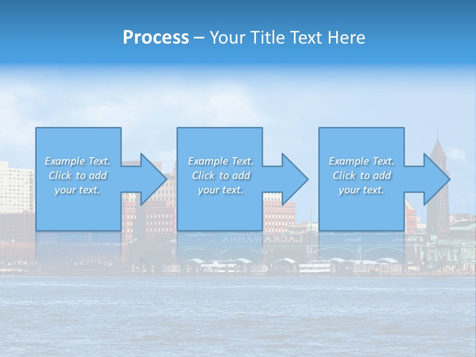 View Blue City PowerPoint Template
