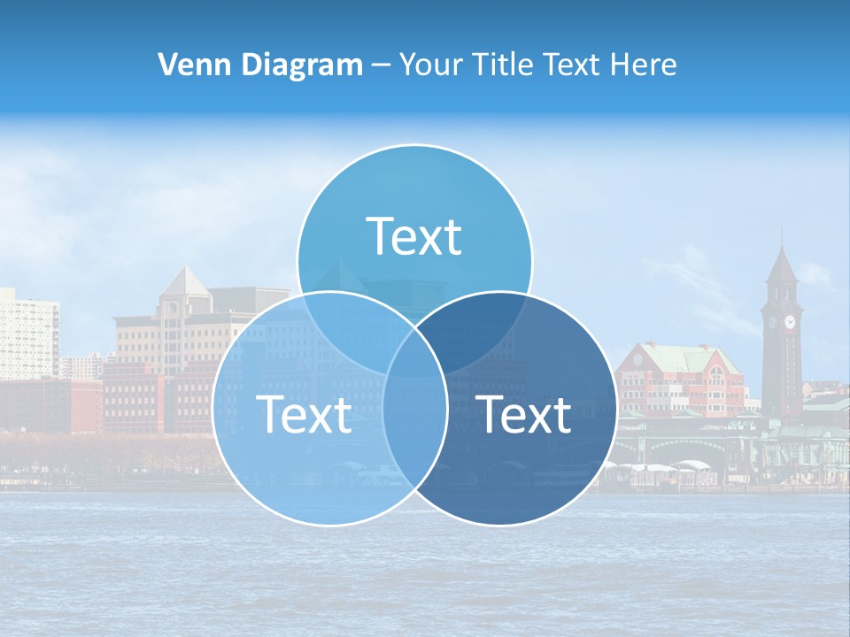 View Blue City PowerPoint Template