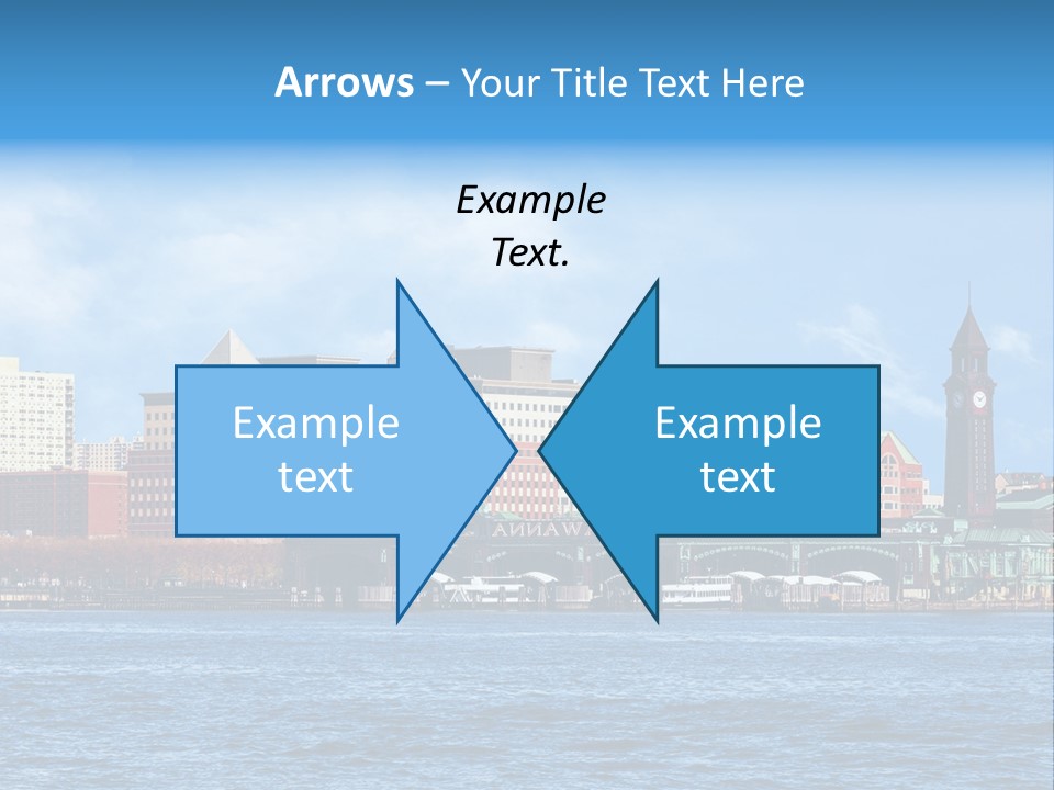 View Blue City PowerPoint Template