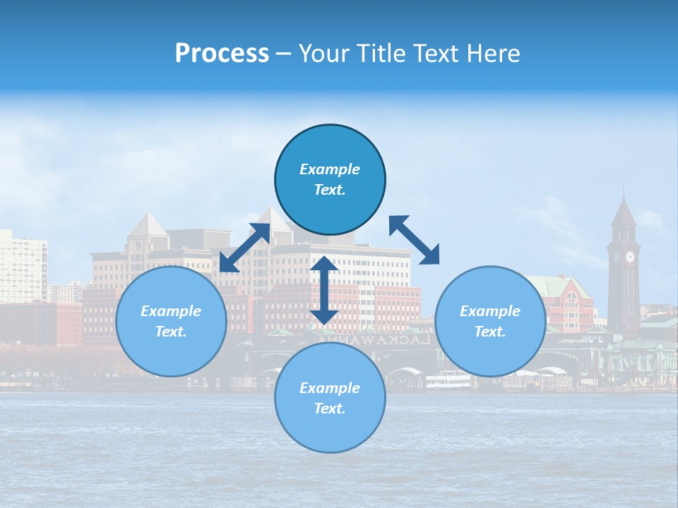 View Blue City PowerPoint Template