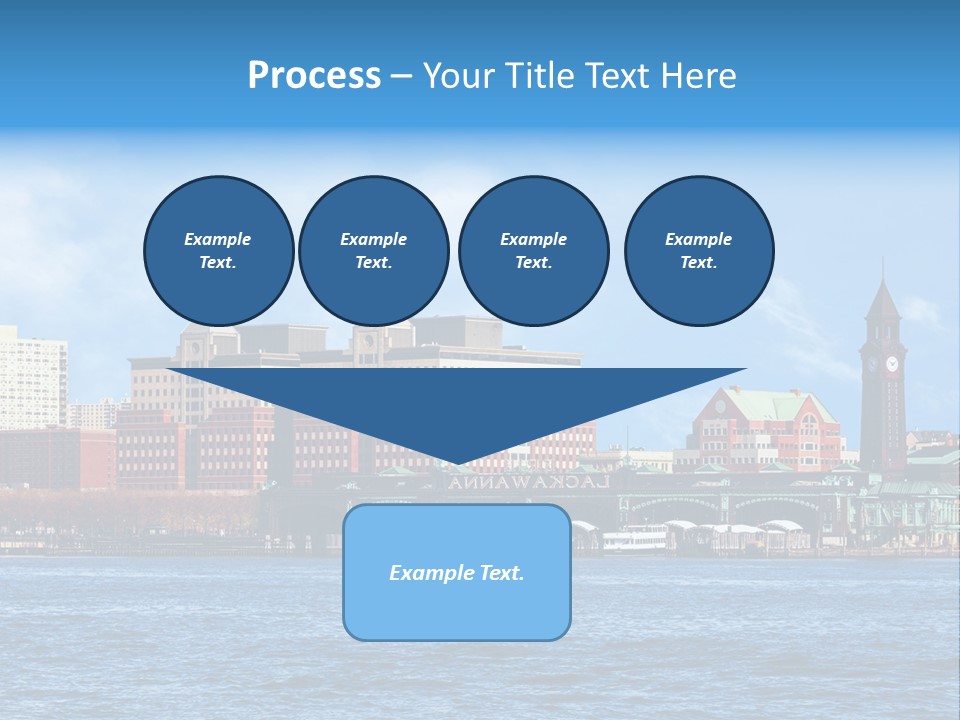 View Blue City PowerPoint Template