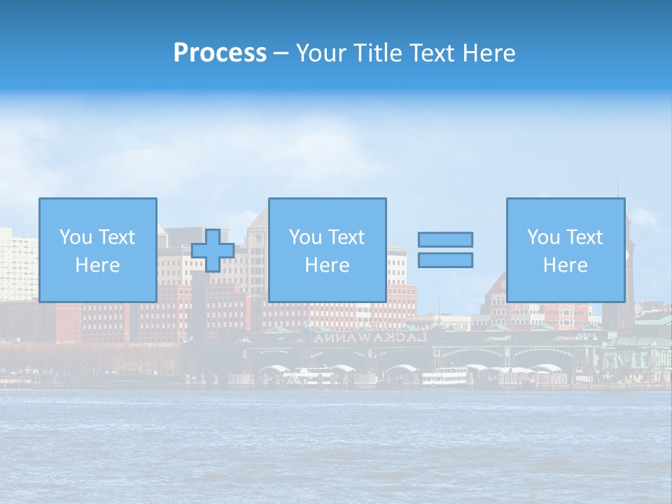 View Blue City PowerPoint Template