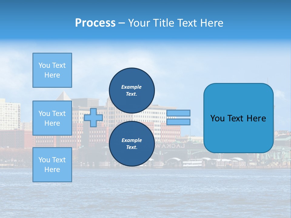 View Blue City PowerPoint Template