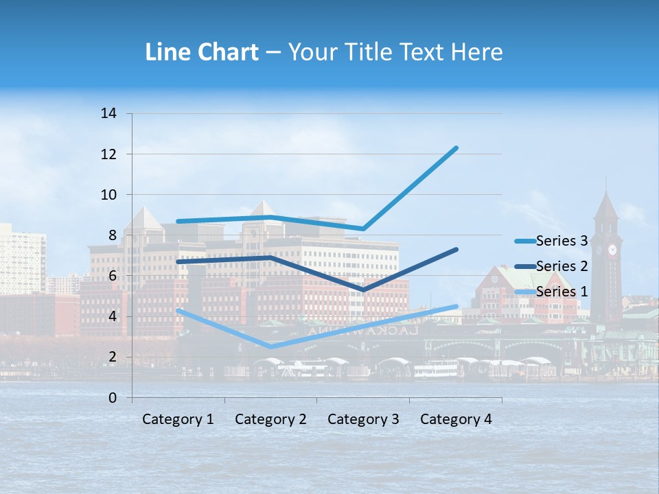 View Blue City PowerPoint Template