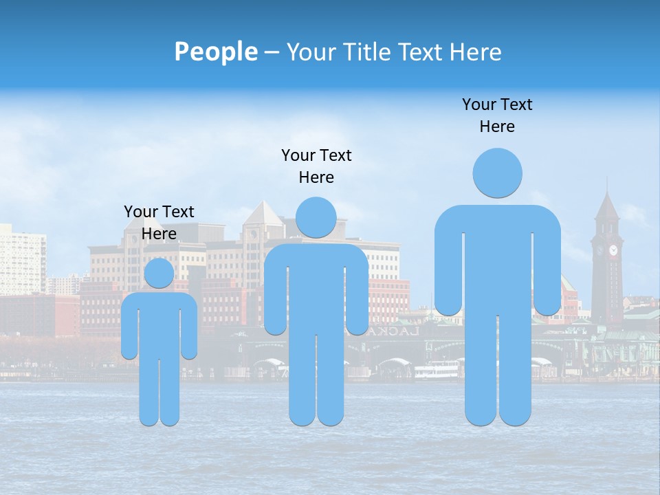 View Blue City PowerPoint Template