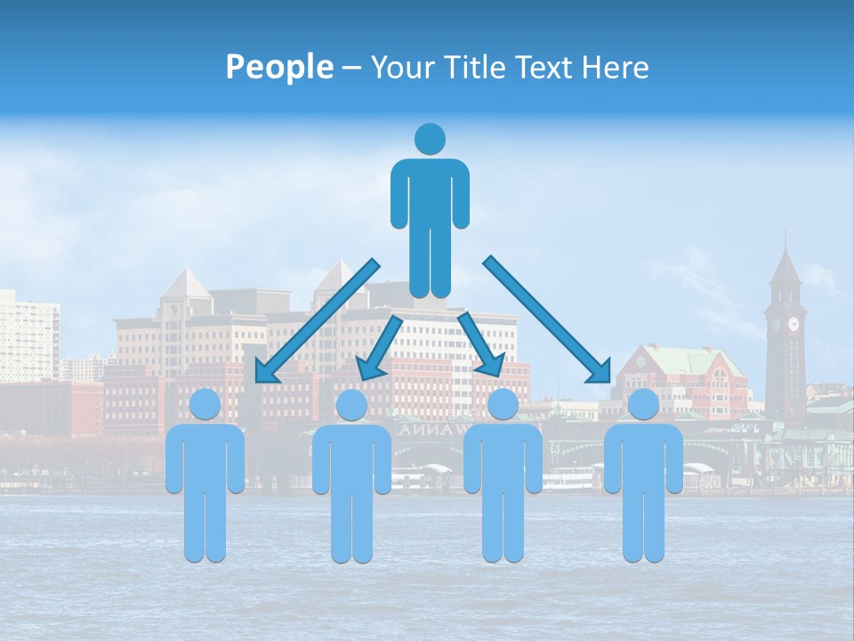 View Blue City PowerPoint Template