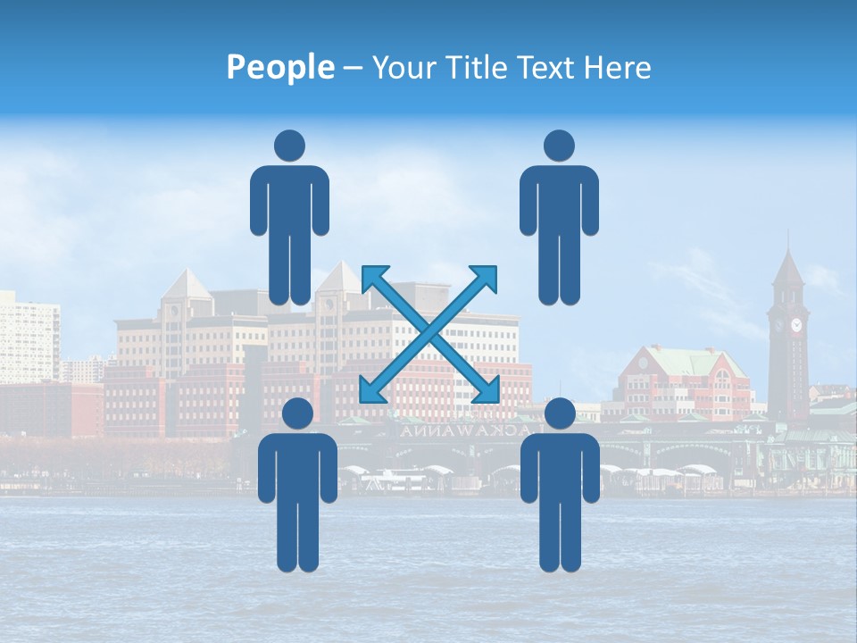 View Blue City PowerPoint Template