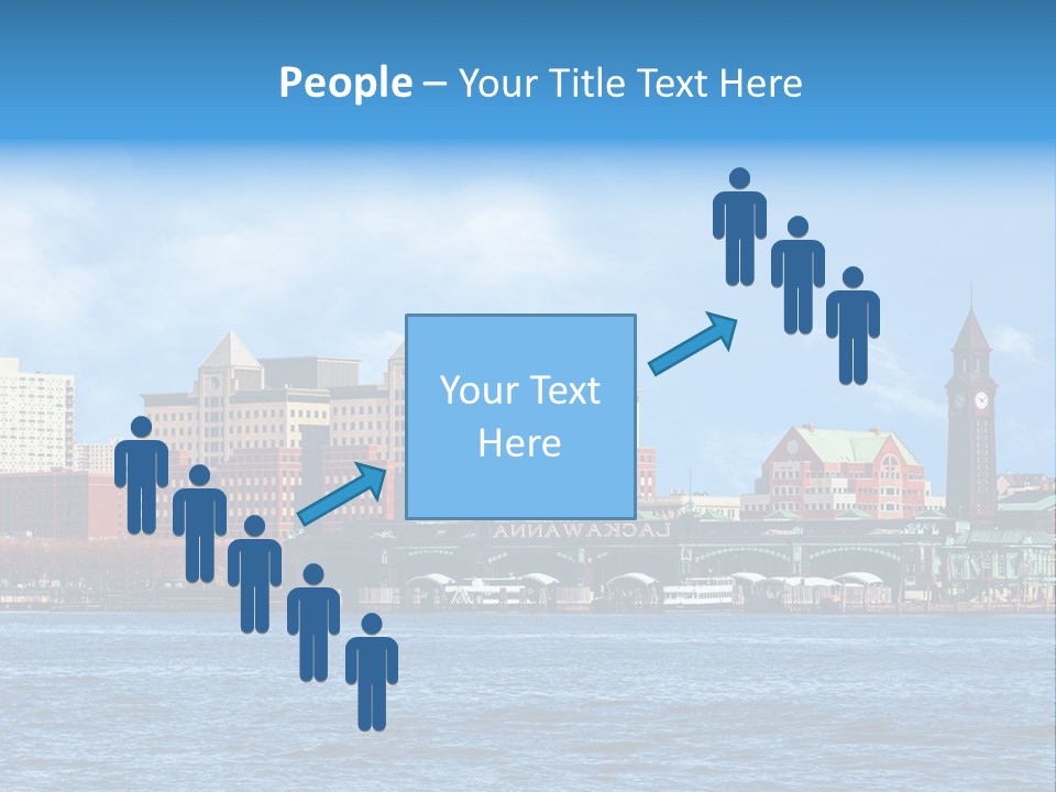 View Blue City PowerPoint Template