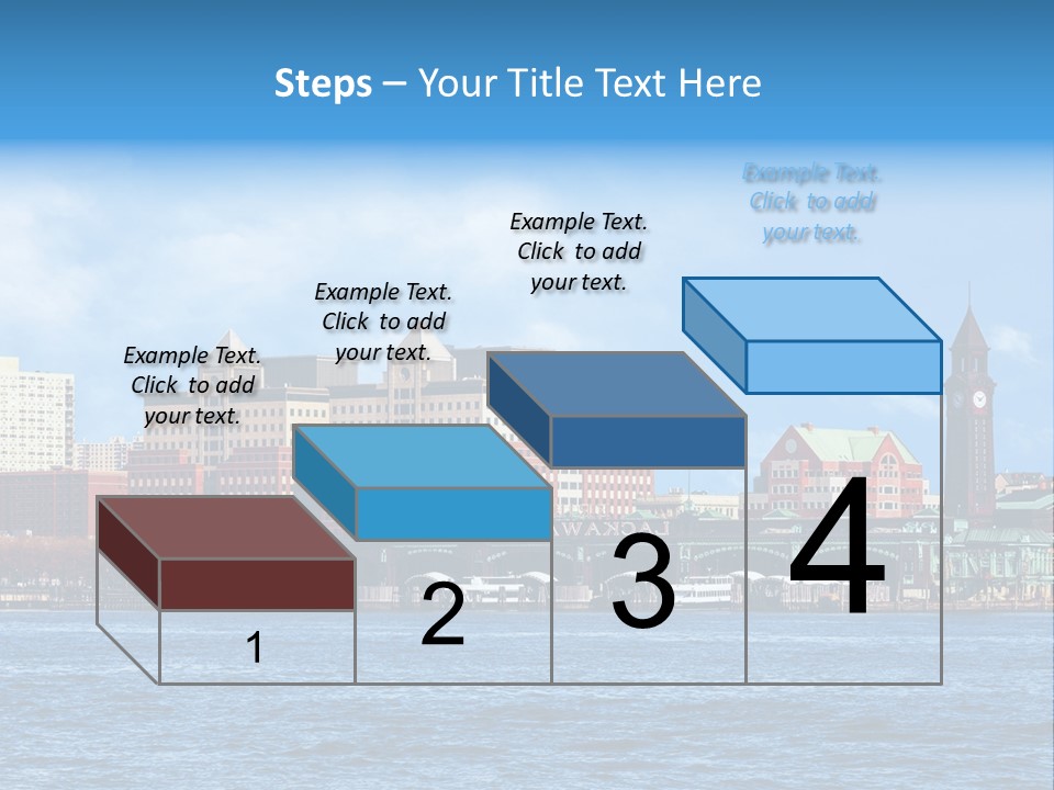 View Blue City PowerPoint Template
