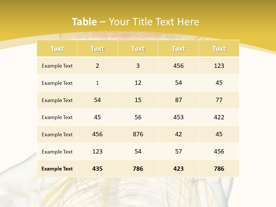 Brain Pain Biology PowerPoint Template