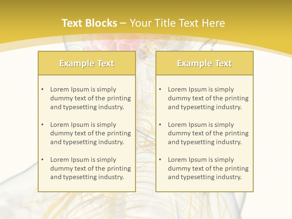 Brain Pain Biology PowerPoint Template