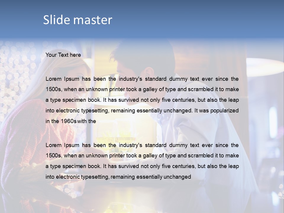 Man Woman People PowerPoint Template