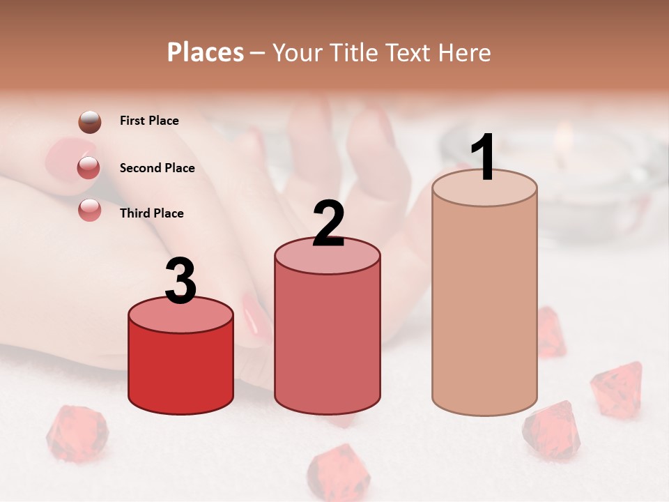 Human Thumb Horizontal Candle PowerPoint Template