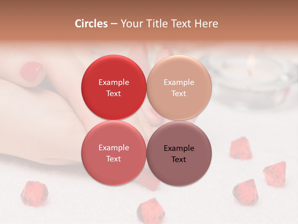 Human Thumb Horizontal Candle PowerPoint Template