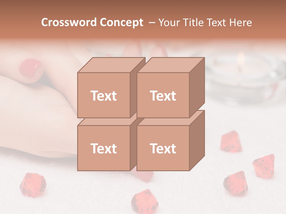 Human Thumb Horizontal Candle PowerPoint Template