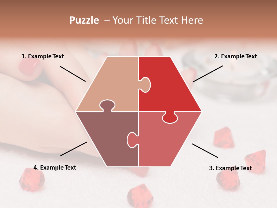 Human Thumb Horizontal Candle PowerPoint Template