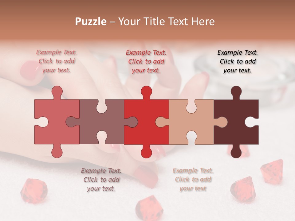 Human Thumb Horizontal Candle PowerPoint Template