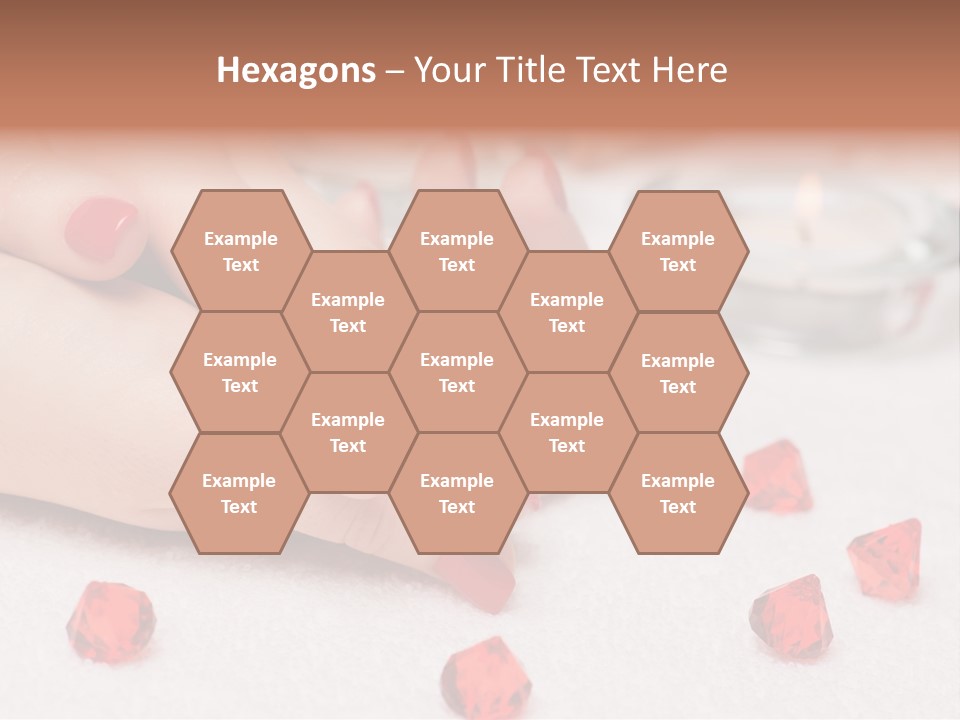 Human Thumb Horizontal Candle PowerPoint Template