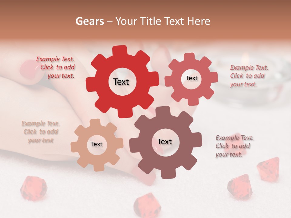 Human Thumb Horizontal Candle PowerPoint Template