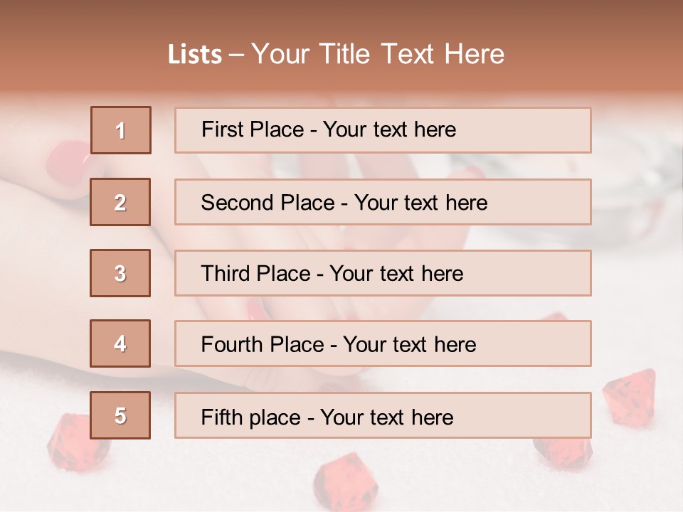 Human Thumb Horizontal Candle PowerPoint Template
