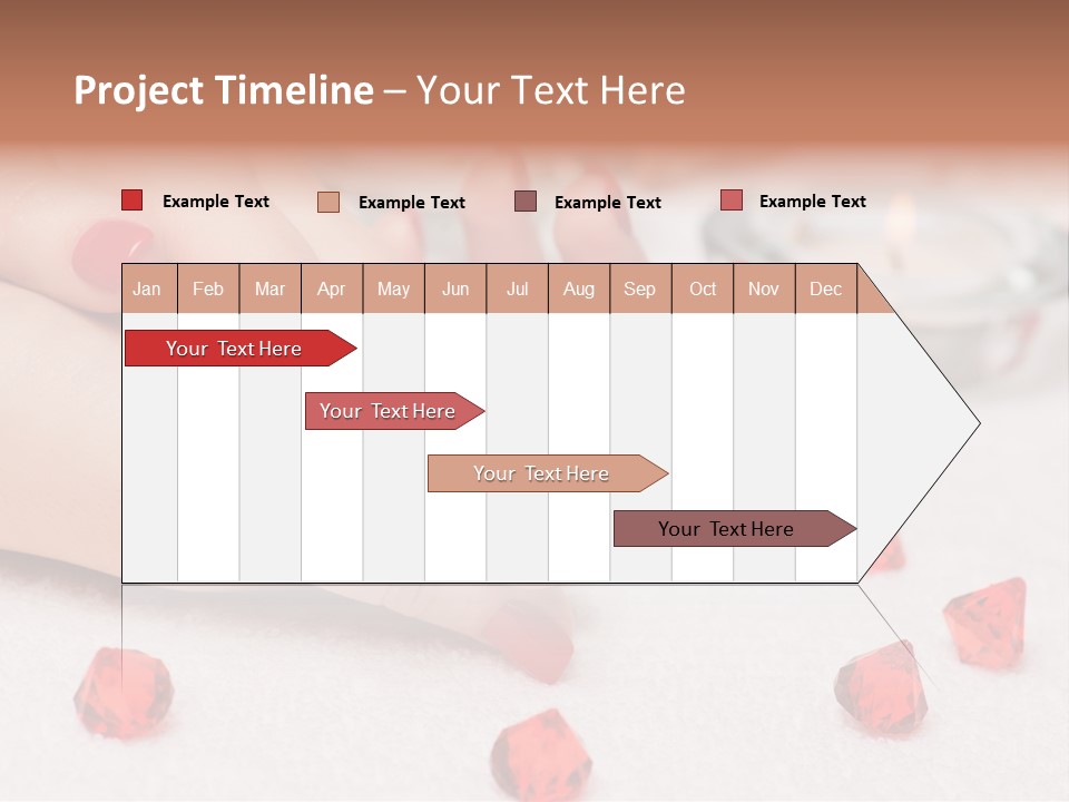 Human Thumb Horizontal Candle PowerPoint Template