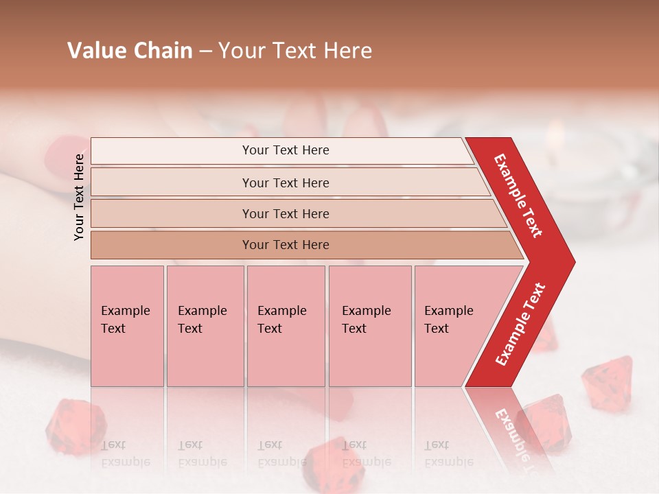Human Thumb Horizontal Candle PowerPoint Template