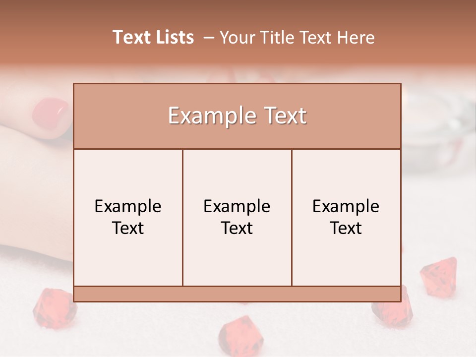 Human Thumb Horizontal Candle PowerPoint Template