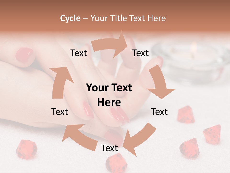 Human Thumb Horizontal Candle PowerPoint Template