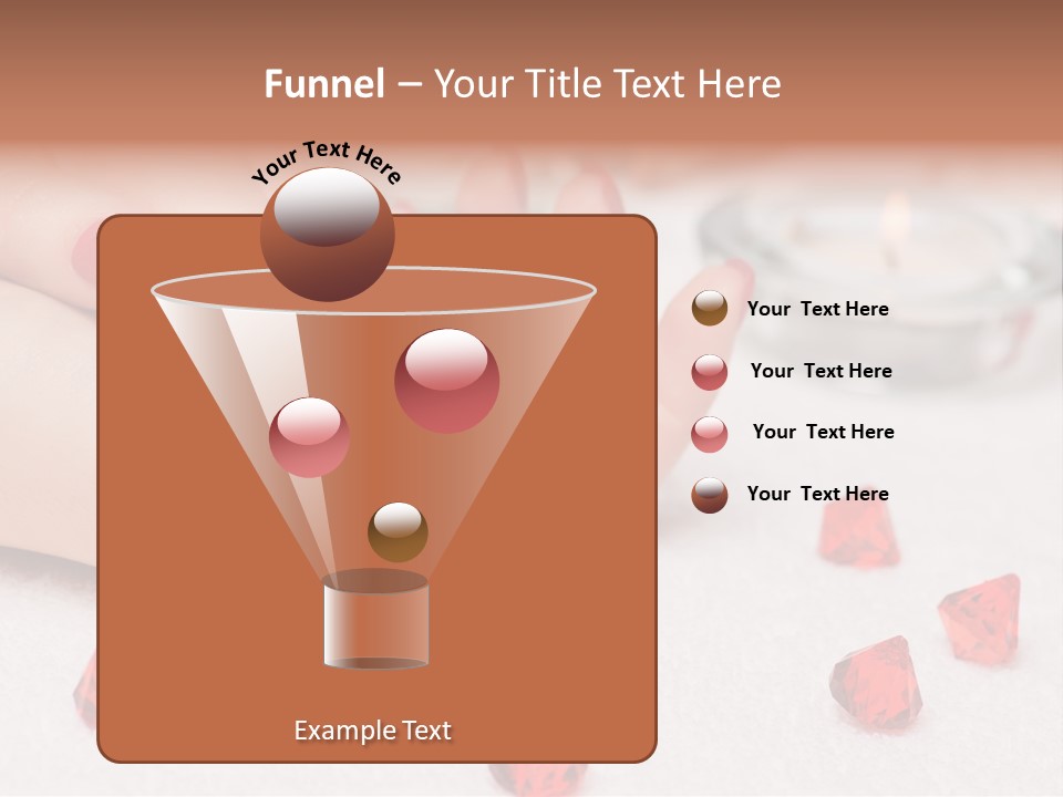 Human Thumb Horizontal Candle PowerPoint Template