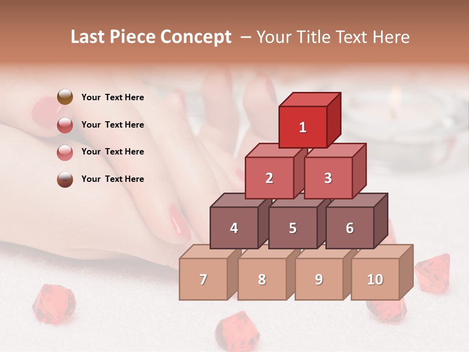 Human Thumb Horizontal Candle PowerPoint Template