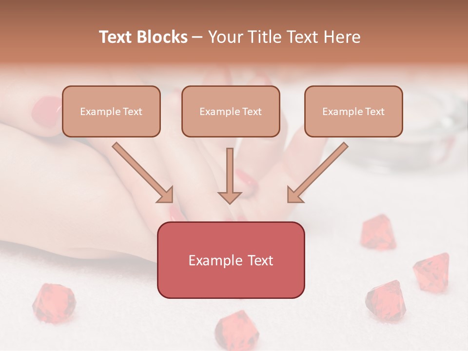 Human Thumb Horizontal Candle PowerPoint Template